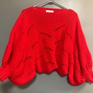 Boatneck, cropped length, holiday sweater